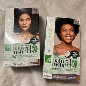 Bundle TWO 2 Clairol Natural Instincts Hair Color Kits
